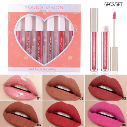 Velvet Matte Waterproof Lip Gloss Set